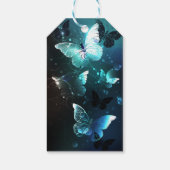 Mint Night Butterflies Cadeaulabel (Achterkant)