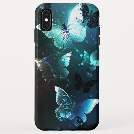 Mint Night Butterflies Case-Mate iPhone Case (Achterkant)