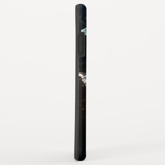 Mint Night Butterflies Case-Mate iPhone Case (Achterkant/rechts)