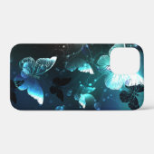 Mint Night Butterflies Case-Mate iPhone Case (Achterkant (horizontaal))