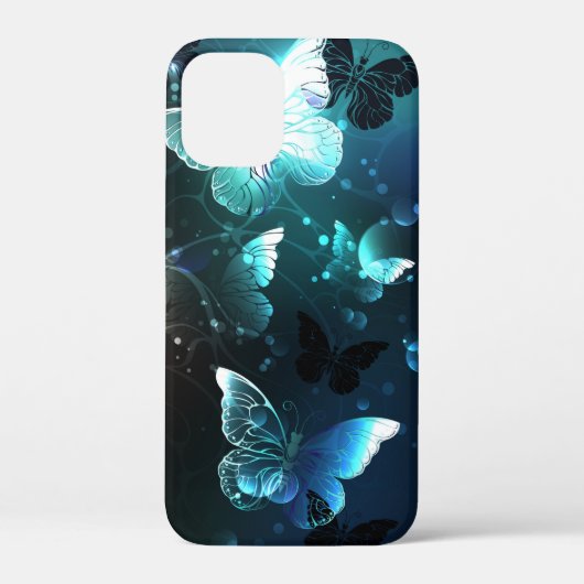 Mint Night Butterflies Case-Mate iPhone Case (Achterkant)