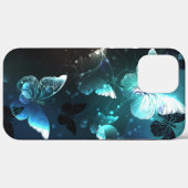 Mint Night Butterflies Case-Mate iPhone Case (Achterkant (horizontaal))