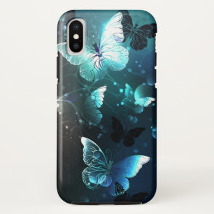 Mint Night Butterflies Case-Mate iPhone Case