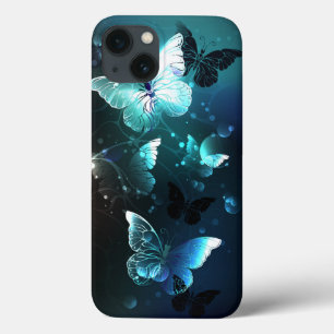 Mint Night Butterflies Case-Mate iPhone Case