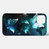 Mint Night Butterflies Case-Mate iPhone Case (Achterkant (horizontaal))