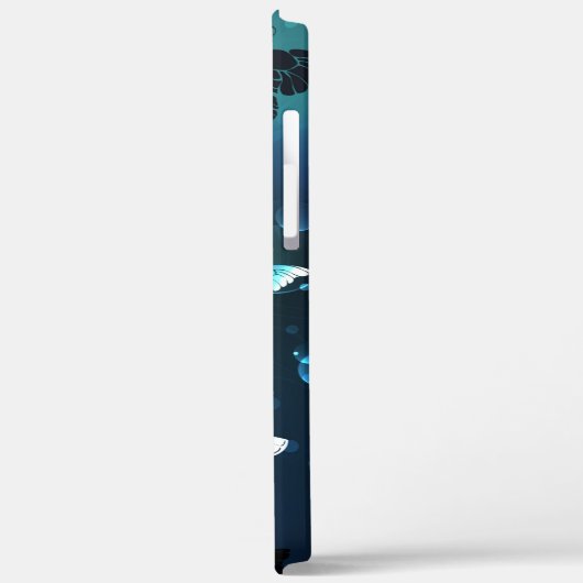 Mint Night Butterflies Case-Mate iPhone Case (Achterkant / Links)