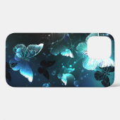 Mint Night Butterflies Case-Mate iPhone Case (Achterkant (horizontaal))