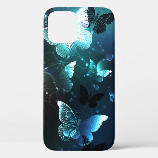 Mint Night Butterflies Case-Mate iPhone Case (Achterkant)