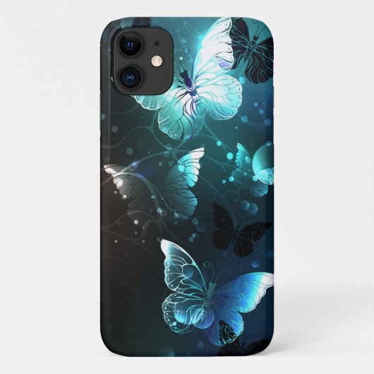 Mint Night Butterflies Case-Mate iPhone Case (Achterkant)