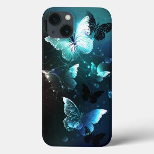 Mint Night Butterflies Case-Mate iPhone Case
