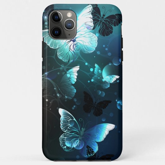 Mint Night Butterflies Case-Mate iPhone Case (Achterkant)
