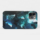 Mint Night Butterflies Case-Mate iPhone Case (Achterkant (horizontaal))