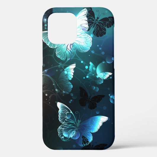 Mint Night Butterflies Case-Mate iPhone Case (Achterkant)