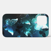 Mint Night Butterflies Case-Mate iPhone Case (Achterkant (horizontaal))