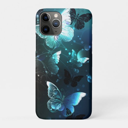 Mint Night Butterflies Case-Mate iPhone Case (Achterkant)