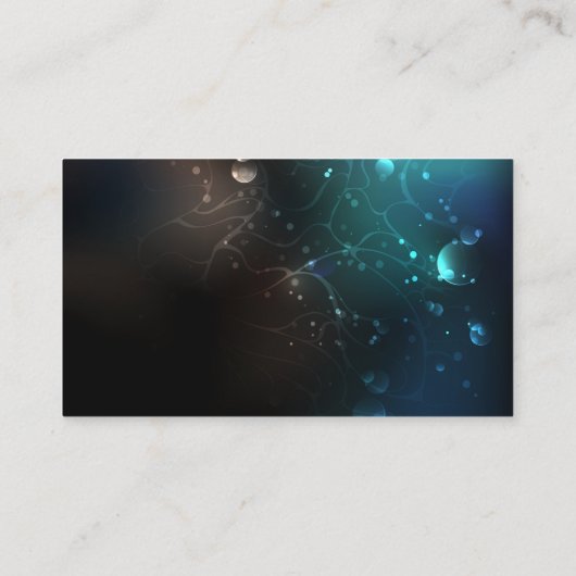 Mint Night Butterflies Contactkaartje (Achterkant)