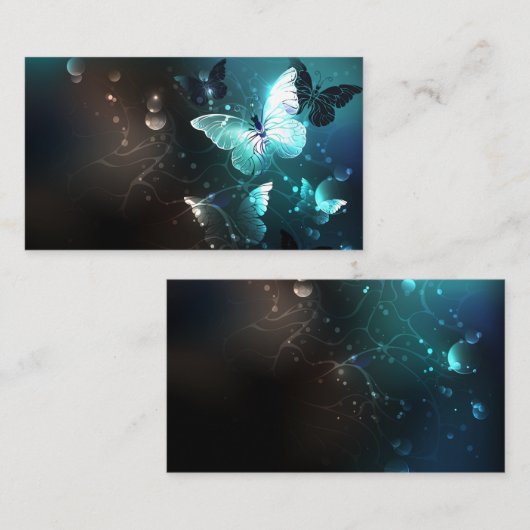 Mint Night Butterflies Contactkaartje (Voorkant / Achterkant)