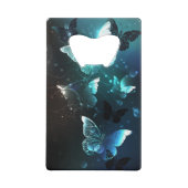 Mint Night Butterflies Creditkaart Flessenopener (Achterkant)