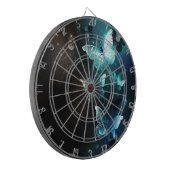 Mint Night Butterflies Dartbord (Voorkant Links)