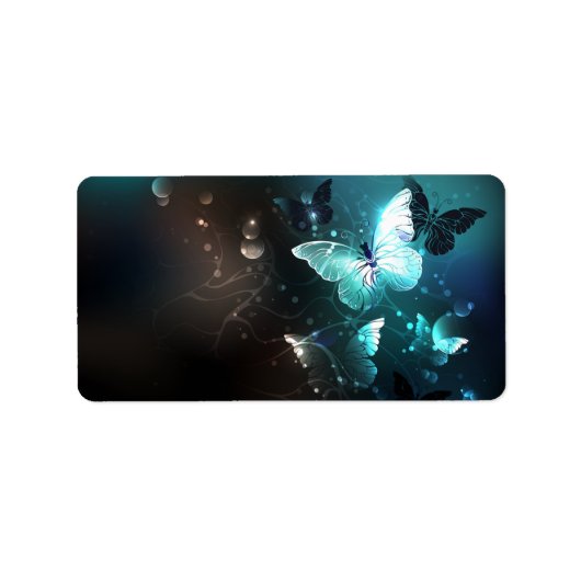 Mint Night Butterflies Etiket (Voorkant)