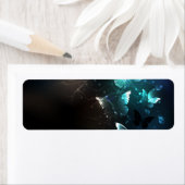 Mint Night Butterflies Etiket (Insitu)