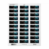 Mint Night Butterflies Etiket (Full Sheet)