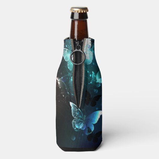 Mint Night Butterflies Flesjeskoeler (Fles Achterkant)