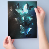 Mint Night Butterflies Flyer (Hand)