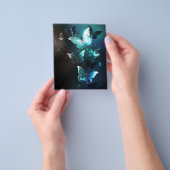 Mint Night Butterflies Flyer (Hand)