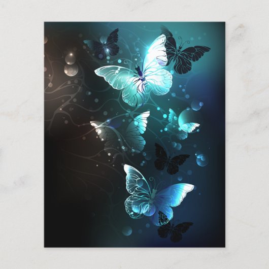Mint Night Butterflies Flyer (Voorkant)