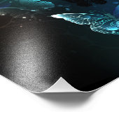 Mint Night Butterflies Foto Afdruk (Hoek)