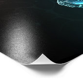 Mint Night Butterflies Foto Afdruk (Hoek)