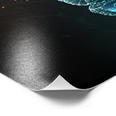 Mint Night Butterflies Foto Afdruk (Hoek)