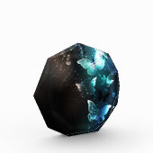 Mint Night Butterflies Fotoblokken (Links)