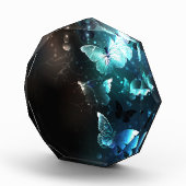 Mint Night Butterflies Fotoblokken (Rechts)