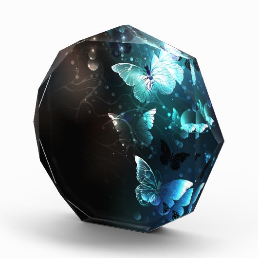 Mint Night Butterflies Fotoblokken (Rechts)