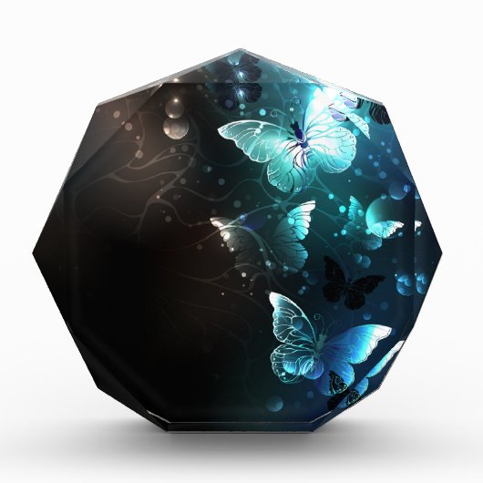 Mint Night Butterflies Fotoblokken (Voorkant)