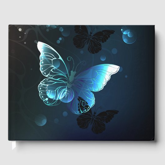 Mint Night Butterflies Gastenboek (Voorkant)