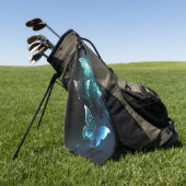 Mint Night Butterflies Golfhanddoek (Groen)