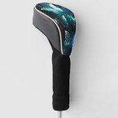 Mint Night Butterflies Golfheadcover (Schuin)