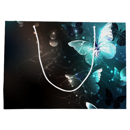 Mint Night Butterflies Groot Cadeauzakje (Achterkant)