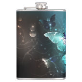 Mint Night Butterflies Heupfles (Voorkant)