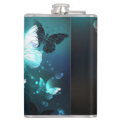 Mint Night Butterflies Heupfles (Achterkant)