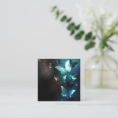 Mint Night Butterflies Informatiekaartje (Staand voorkant)