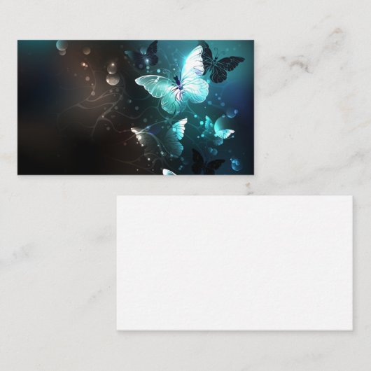 Mint Night Butterflies Informatiekaartje (Voorkant / Achterkant)