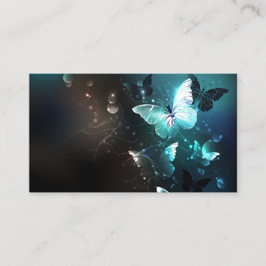 Mint Night Butterflies Informatiekaartje (Voorkant)