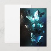 Mint Night Butterflies Informatiekaartje (Voorkant / Achterkant)