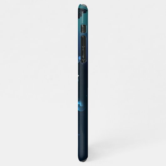 Mint Night Butterflies iPhone Hoesje (Linkerkant)