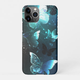 Mint Night Butterflies iPhone 11Pro Hoesje
