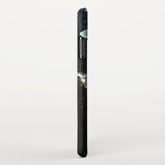 Mint Night Butterflies iPhone Hoesje (Rechterkant)